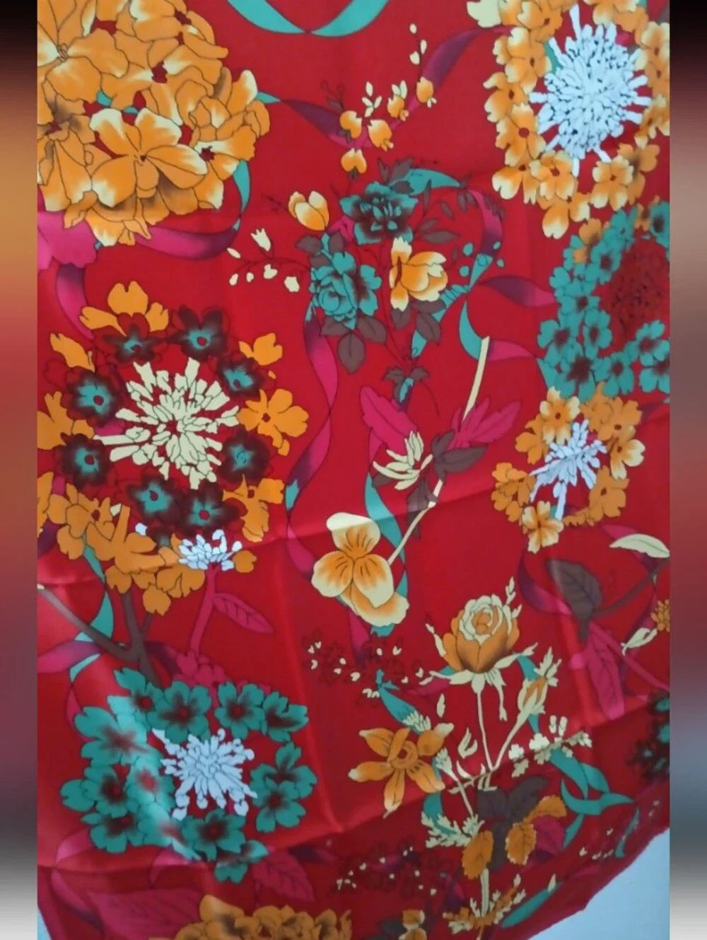 E Orilks Silk Scarf Women's
